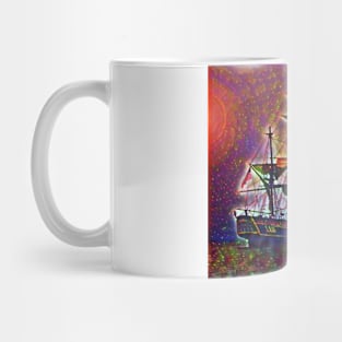 Pirate Ship Graphic Art Design | Digital Art | Painting Mug